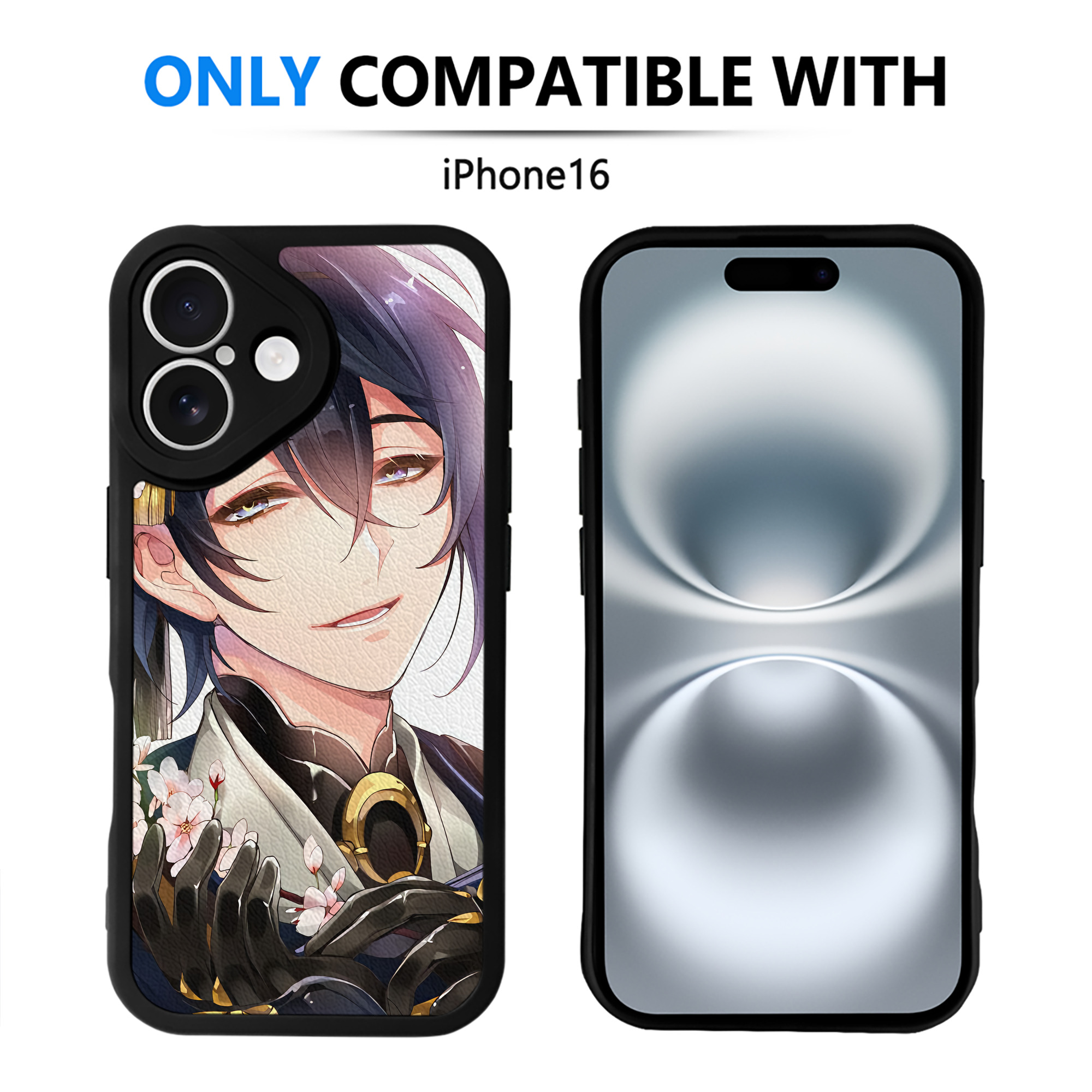 （画像用） 刀剣乱舞 Touken Ranbu 【iPhone 16シリーズ対応】シリコンスマホケース（レザー調） 材質：シリコン